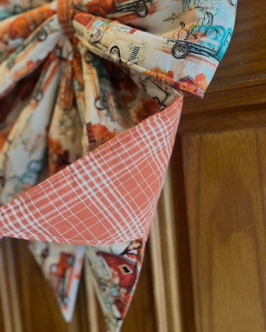 Oversized Fall Door Bow