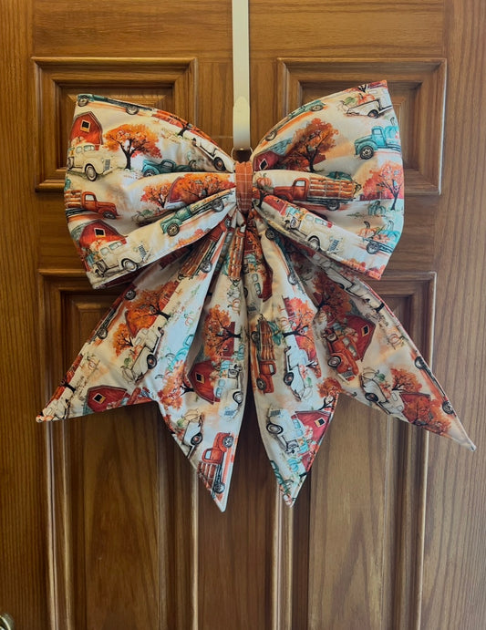 Oversized Fall Door Bow